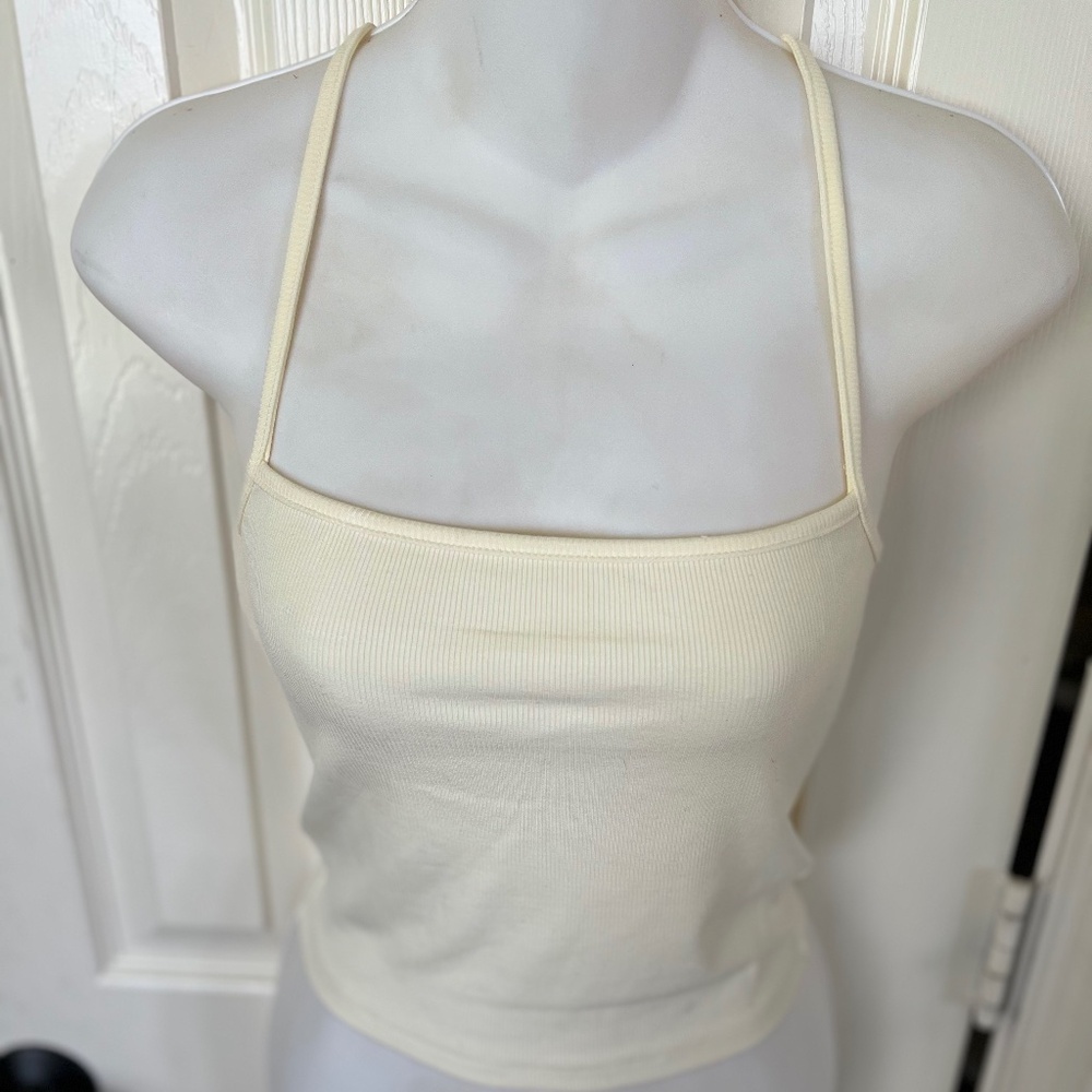 WeWoreWhat Ivory Strappy Tank